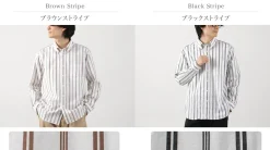 ROCOCO / Random Stripe Button Down Shirt Classic Fit