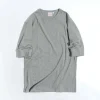 ROCOCO / Smooth Cotton Ribbed Crew T-Shirt