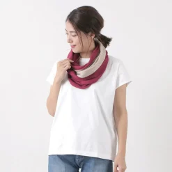 ROCOCO / 2-Tone Snood Reversible Imabari Scarf