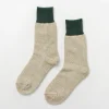 ROTOTO / Double Face Crew Socks Silk & Cotton