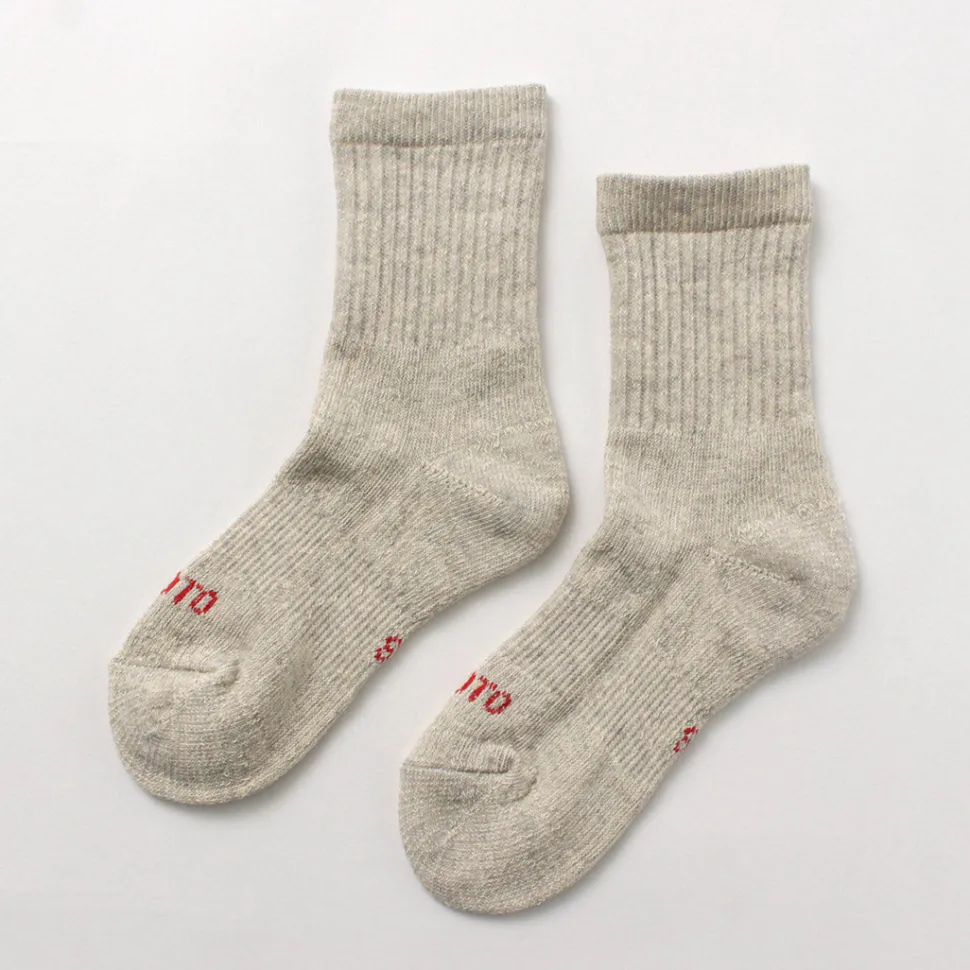 ROTOTO / Double Face Mini Crew Socks Organic Cotton