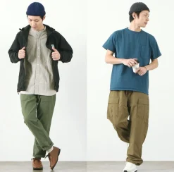 ROTOTO / Indigo Cotton Roll Up Beanie