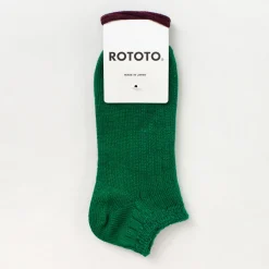 ROTOTO / Linen Cotton Rib Socks Short