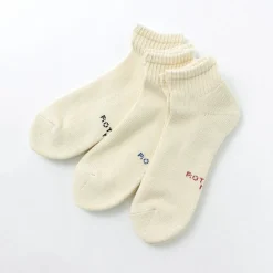 ROTOTO / Organic daily 3 pack ankle socks