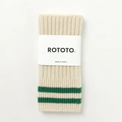 ROTOTO / Striped Seamless Hand Warmer Merino Lamb Wool