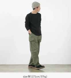 SAGE DE CRET / Ripstop stretch peg top work pants