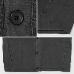 SI / Moss Stitch Pigment Cardigan