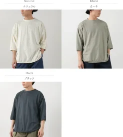 SLOW HANDS / Hemp Cotton Crew Neck T-Shirt