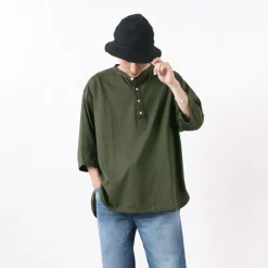 SLOW HANDS / Henry Neck Combi T-Shirt