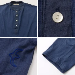 SLOW HANDS / Henry Neck Combi T-Shirt