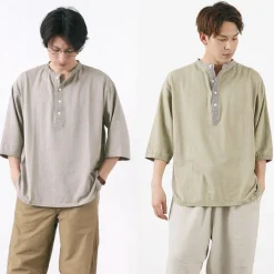 SLOW HANDS / Henry Neck Combi T-Shirt