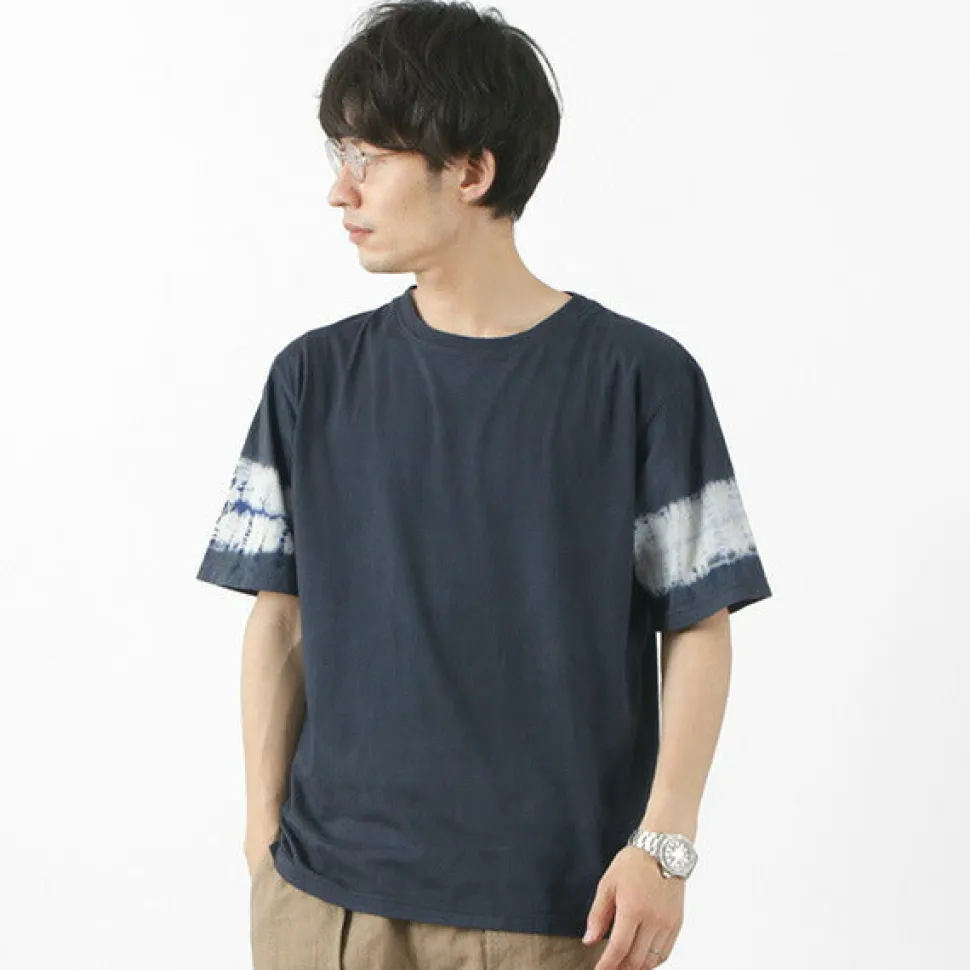 SLOW HANDS / Tie-Dye Sleeve T-Shirt