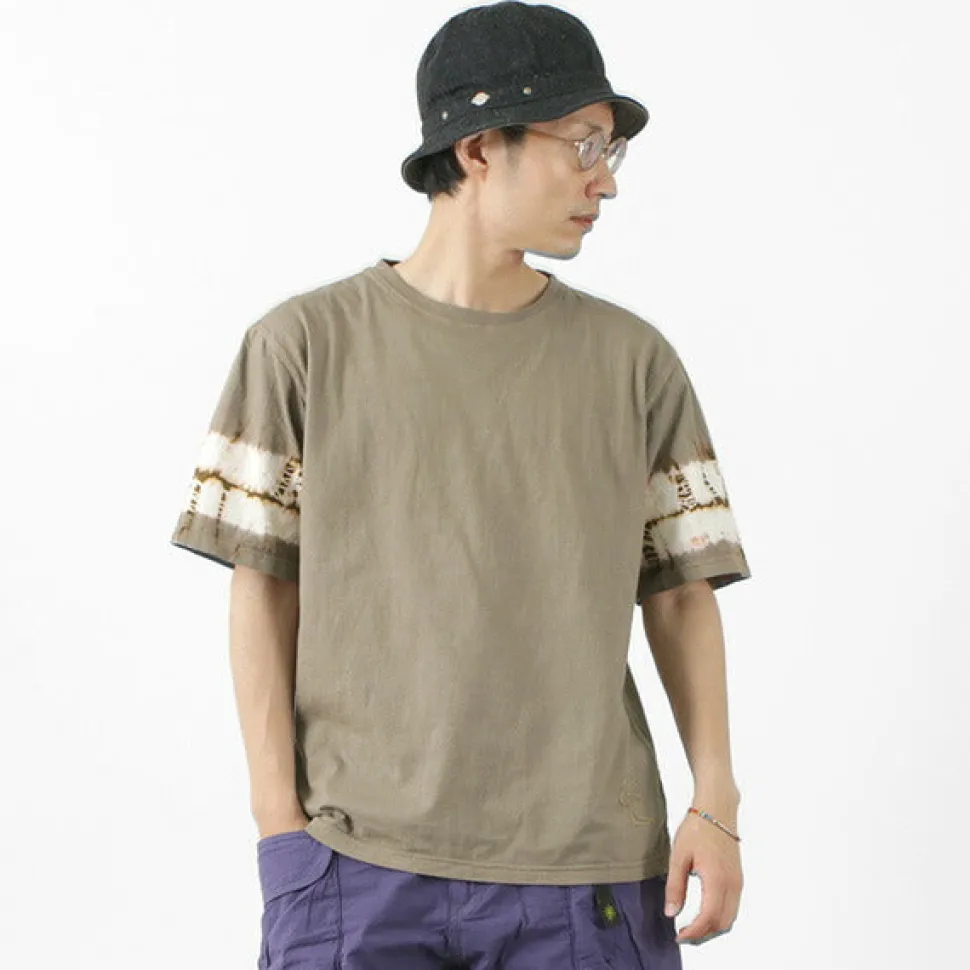 SLOW HANDS / Tie-Dye Sleeve T-Shirt