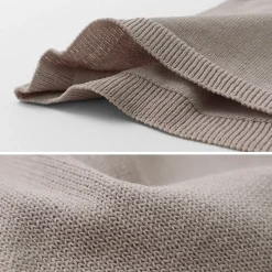 SOGLIA / Cotton Fitted Seamless Henry Neck Knit Tee