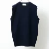 SOGLIA / LANDNOAH British Wool Crew Neck Knitted Vest