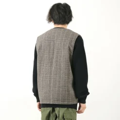 SON OF THE CHEESE / Check Wool Vest