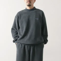 THOUSAND MILE / Knit Fleece Mock & Long Pants Setup