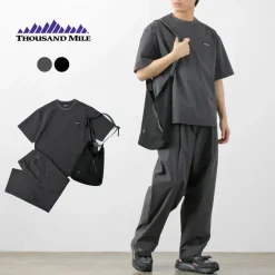 THOUSAND MILE / Short Sleeve T-Shirt and Long Pants Set