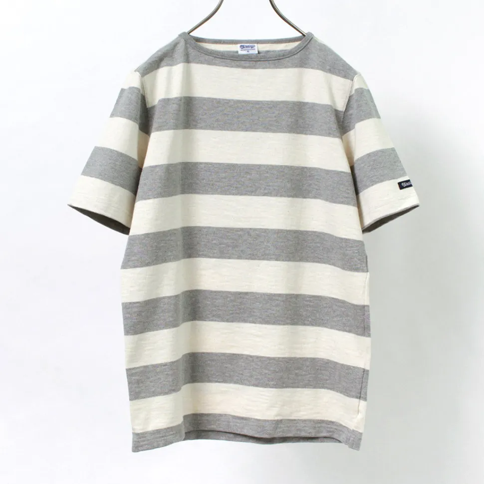 TIEASY / HDCS Boat neck S/S wide stripe basque shirt