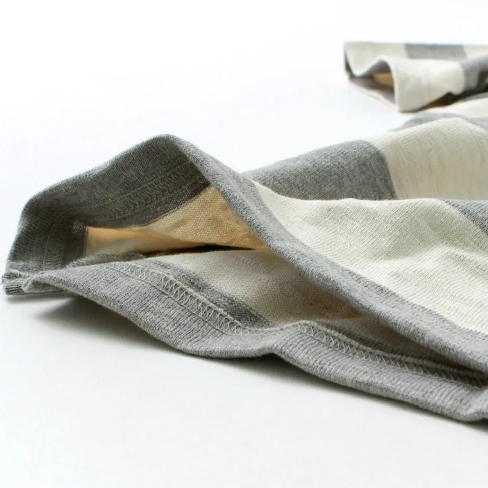 TIEASY / HDCS Boat neck S/S wide stripe basque shirt