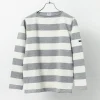 TIEASY / HDCS Boat neck wide stripe basque shirt