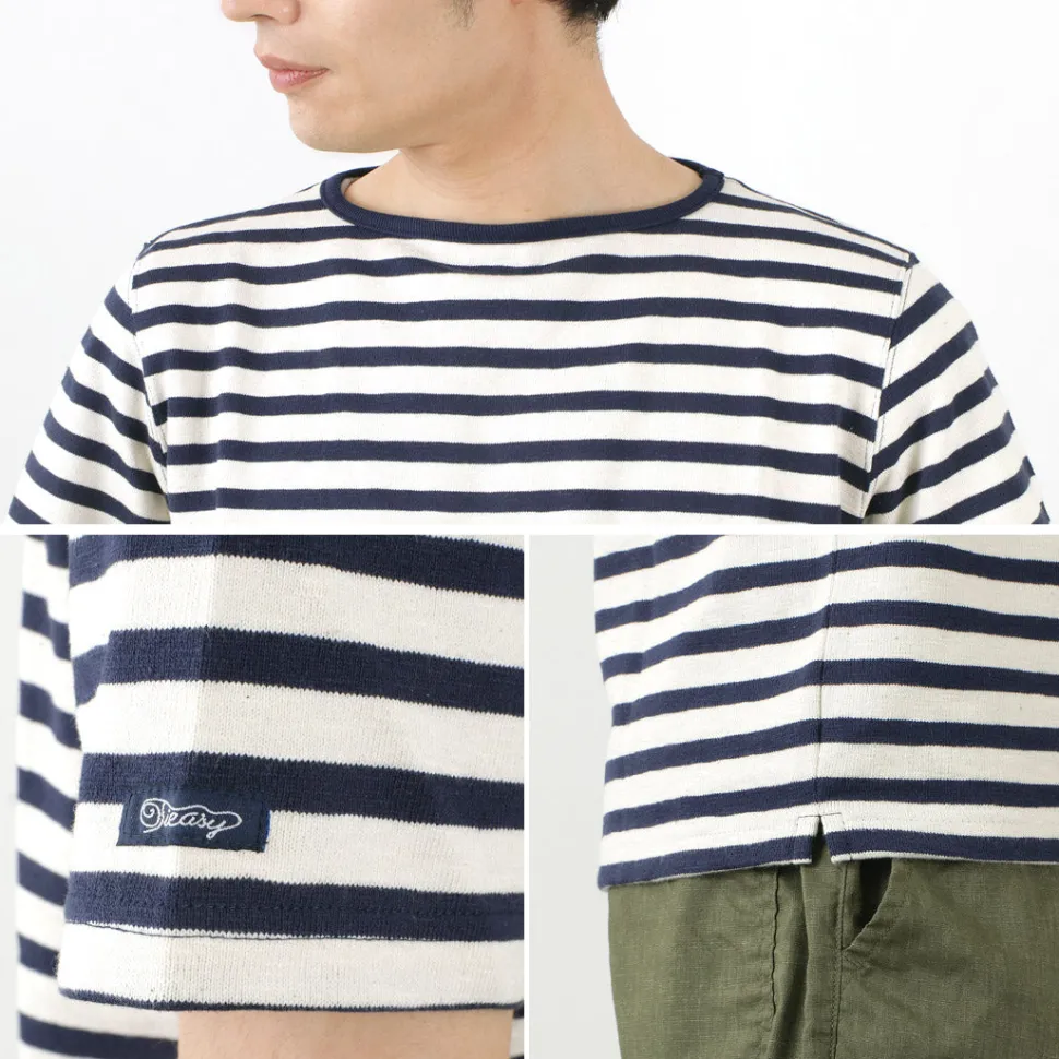 TIEASY / HDCS Boatneck Short Sleeve Striped Basque Shirt