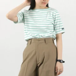 TIEASY / HDCS Boatneck Short Sleeve Striped Basque Shirt