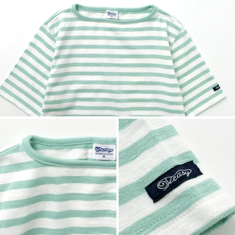 TIEASY / HDCS Boatneck Short Sleeve Striped Basque Shirt