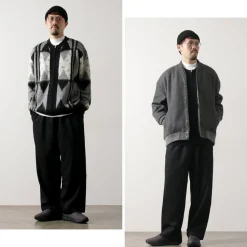 TOWN CRAFT / Vintage Jacquard Zip Cardigan