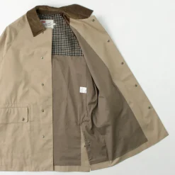 TRADITIONAL WEATHERWEAR / High Density Fabric Corduroy Collar Coat