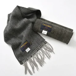 TWEED MILL / Lamb Wool Scarf Herringbone