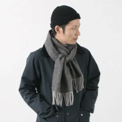TWEED MILL / Lamb Wool Scarf Herringbone