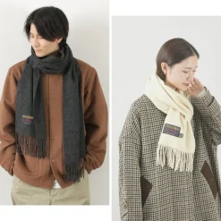 TWEED MILL / Lamb Wool Scarf Solid