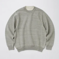 UNDYED / Knit Double Face Trim Crew Colored Organic Cotton