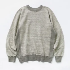 UNDYED / Lined Crew Neck Sweatshirt Colored Organic Cotton