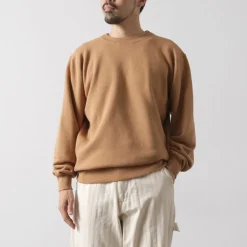 UNDYED / Lined Crew Neck Sweatshirt Colored Organic Cotton