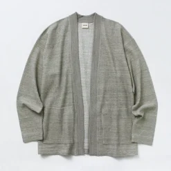 UNDYED / Waffle Cardigan Colored Organic Cotton