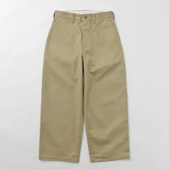 UNIVERSAL OVERALL / Heritage T/C Volume Trousers STONE CARVERE