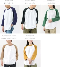 WALLA WALLA SPORT / 7/10 Sleeve 2 Tone Baseball T-Shirt