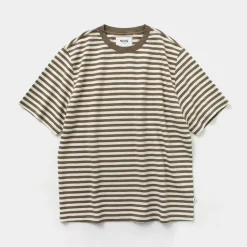 WAX LONDON / Dean Short Sleeve Striped T-Shirt Jolt Stripe
