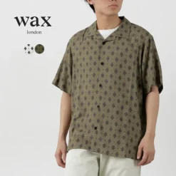 WAX LONDON / Didcot Short Sleeve Shirt Ditsy Tile
