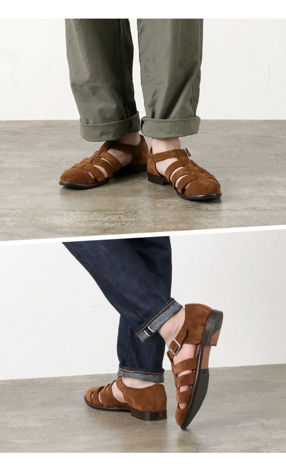 WHEELROBE / Gurkha sandal suede