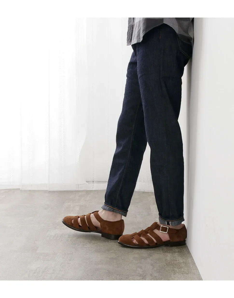 WHEELROBE / Gurkha sandal suede