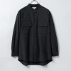 WHITE MOUNTAINEERING / Stretch Band Collar Shirt