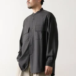 WHITE MOUNTAINEERING / Stretch Band Collar Shirt