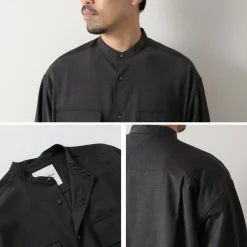 WHITE MOUNTAINEERING / Stretch Band Collar Shirt