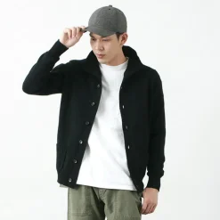 WILLIAM LOCKIE / Lambs Wool Turtleneck Cardigan