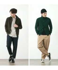 WILLIAM LOCKIE / Lambs Wool Turtleneck Cardigan