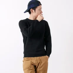 WILLIAM LOCKIE / Lambswool crew neck knit