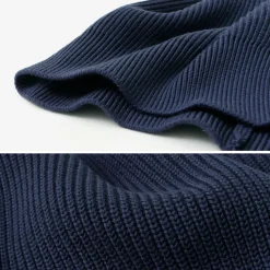 YONETOMI NEW BASIC / Extra Fine Wool Ribbed Knit Pullover